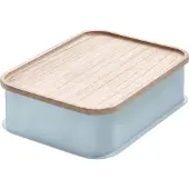 IDesign - Medium Opbergbox met Deksel - Gerecycled Kunststof - Grijs