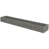 vidaXL Gabion plantenbak verhoogd 540x90x50 cm gegalvaniseerd staal