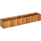 vidaXL Tuinverhoger, 150x30x25 cm, massief acaciahout