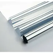 Wicotex Raamfolie zonwerend semi transparant/zilver 60 cm x 2 meter statisch - Raamstickers