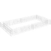 vidaXL Gabion plantenbak verhoogd 200x100x20 cm gegalvaniseerd staal