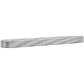 vidaXL Verhoogde plantenbak, verzinkt staal, 544x100x36 cm, zilverkleurig