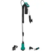 Vonroc Regentonpomp 12V met accu - 50W - 1500 lt/u - met droogloopbeveiliging - universele tuinslangkoppeling - inclusief accu en oplader