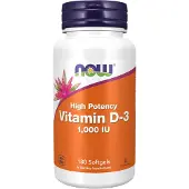 Now Vitamine D-3 1000IU - 180 softgels
