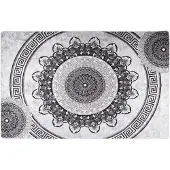 vidaXL Vloerkleed wasbaar 80x150 cm meerkleurig