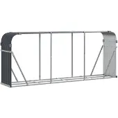 vidaXL Houthouder Antraciet 234x45x100 cm Gegalvaniseerd Staal