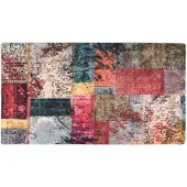 vidaXL Vloerkleed wasbaar patchwork 190x300 cm meerkleurig