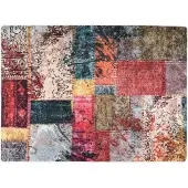 vidaXL Wasbare Fluwelen Tapijt - Patchwork, 120 x 180 cm, Multikleur