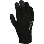 Nike Knitted Tech Grip Handschoenen Kids Zwart Swoosh Wit