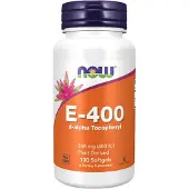 Now Vitamine E 400IU D-Alpha Tocopheryl - 100 softgels