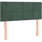 vidaXL Hoofdbord 80x5x78/88 cm fluweel donkergroen