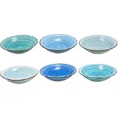 Studio Tavola Diepe Borden Ocean Blue ø 21 cm - 6 Stuks