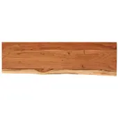 vidaXL Wandschap rechthoekig natuurlijke rand 70x20x3,8 cm acaciahout