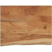 vidaXL Wandschap rechthoekig natuurlijke rand 50x40x3,8 cm acaciahout