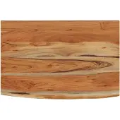 vidaXL Wandschap rechthoekig natuurlijke rand 50x30x2,5 cm acaciahout
