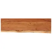 vidaXL Wandschap rechthoekig natuurlijke rand 110x30x2,5 cm acaciahout