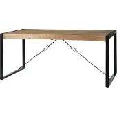 LivingFurn eetkamertafel nairobi u-pot mango hout 200x100 cm -