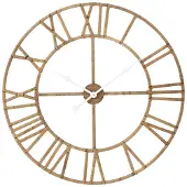 J-Line 40925 Wandklok Roman Rotan/Metaal Natuur Small - Ø70 cm