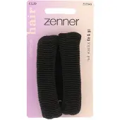 Zenner 4x Elastiek Donut Roll-up Zwart 2 Stuks
