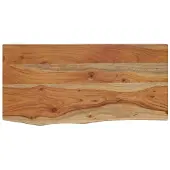 vidaXL Wandschap rechthoekig natuurlijke rand 60x30x3,8 cm acaciahout