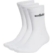 Adidas Sportsokken 'Linear Crew Cushioned 3 Pairs' zwart / wit