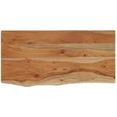 vidaXL Wandschap rechthoekig natuurlijke rand 40x20x2,5 cm acaciahout