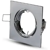 V-TAC VT-779-CH-SQ GU10 LED inbouwspots - chroom - IP20 - Modelnr: - VT-779-CH-SQ