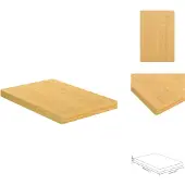 vidaXL - Snijplank - 60x40x4 - cm - bamboe
