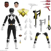 Super7 Mighty Morphin Power Rangers beeldje Ultimates Black Ranger 18 cm