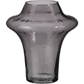 Mica Decorations SAMANTA VAAS GLAS GRIJS - H20XD18CM