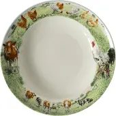 Wiebe van der zee Bord diep 23 cm koe kip wiebe