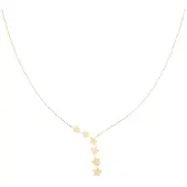 Oozoo Gold coloured necklace with stars