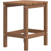 vidaXL Tuintafel Adirondack 38x38x46 cm HDPE bruin