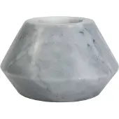Tak Design theelichthouder Geo 12 x 7 cm marmer grijs