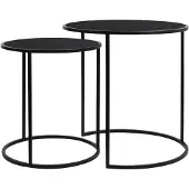 Light & Living bijzettafel duarte Ø50x52cm - set van 2