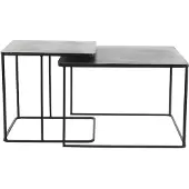 Light & Living bijzettafel lebu Ø62x41cm - set van 2
