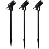 Ks Verlichting - Beamy - tuinspot - 3x - L - Verstelbaar - Aluminium - Modern - Spot - Zwart