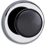 MAUL Magneet met knop MAUL 65mm trekkracht 12kg chroom/zwart | 4 stuks