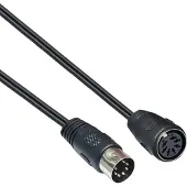 Dolphix DIN 7-pins audio verlengkabel / zwart - 3 meter