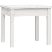 vidaXL Tuinbank 50x44x45 cm massief grenenhout wit