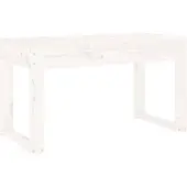 vidaXL Tuinbank 80x38x45 cm massief grenenhout wit