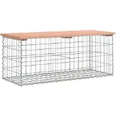 vidaXL Tuinbank schanskorfontwerp 103x44x42 cm massief douglashout