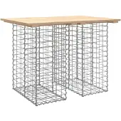 vidaXL Tuintafel schanskorfontwerp 100x70x72 cm massief grenenhout