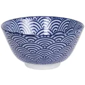 Tokyo Design Studio Nippon Rijstkom 30 Cl Wave - Serveerkommen Porselein Blue - 16000