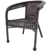 Garden Line - Tuinstoel - 60x42x73 cm - rattan - bruin