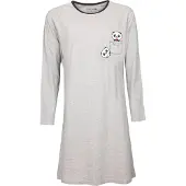 Temptation Dames Bigshirt - Panda Print - Grijs - Maat XL