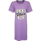 Temptation Dames Nachthemd - Bigshirt - Paars - Maat M