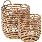 Dixie Lily opbergmanden U-shape open twist 2-delig Natural