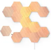 Nanoleaf Elements Wood Look Hexagons Starter Kit 13-Pack