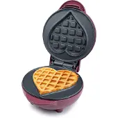 Korona Mini Wafelijzer Hart - 9,5 cm - Roze